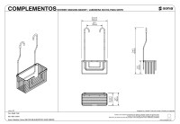 MEDIDAS JABONERA DUCHA PARA GRIFERIA CONTRACT SONIA